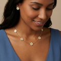 The "Fresh Picked" White Daisy & Gold Chain Necklace Set