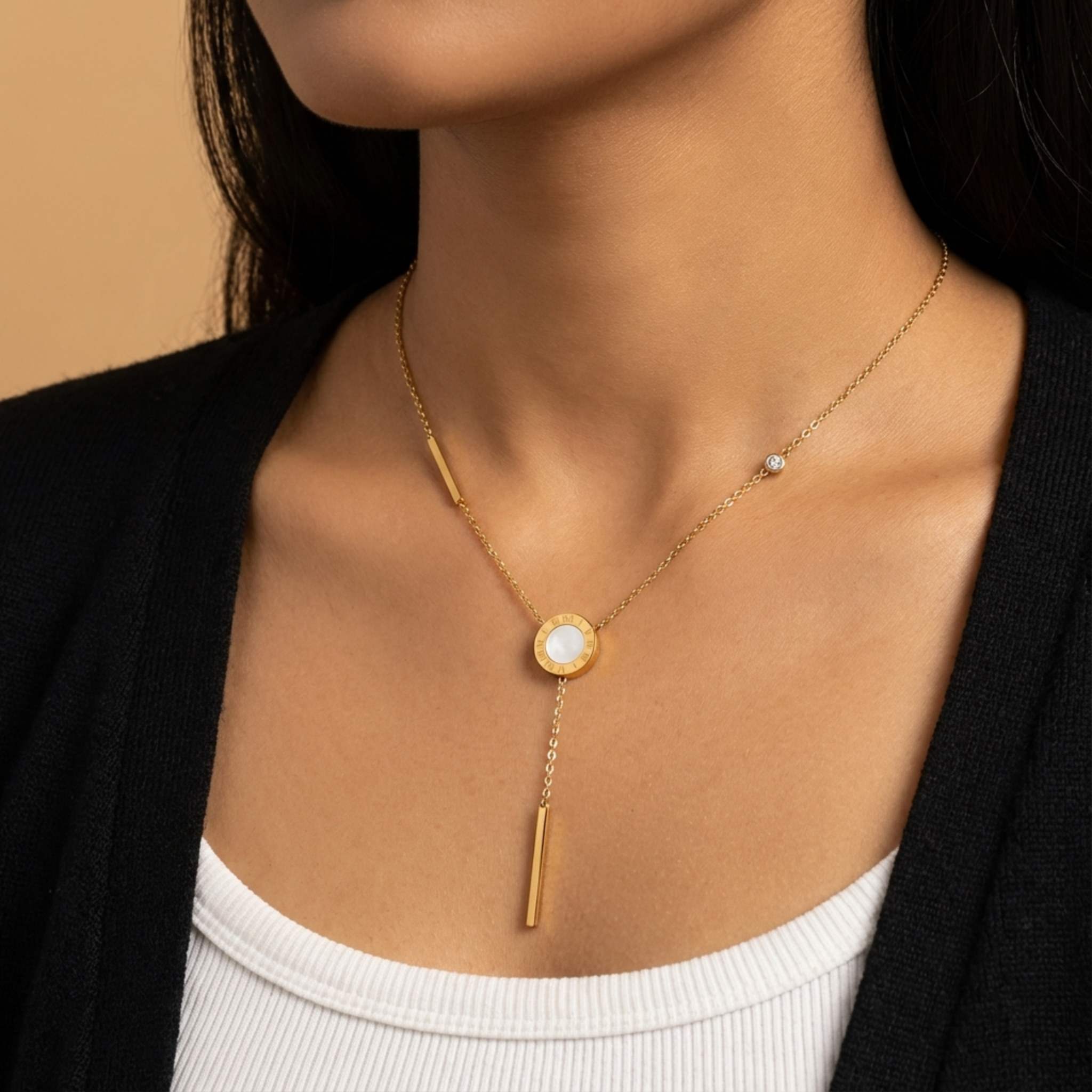 The Eternal Pearl Lariat Necklace